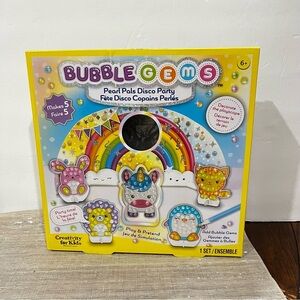 Bubble Gem Pearl Pals Disco Party DIY Art Kit with Gems & Stickers Ages 6+